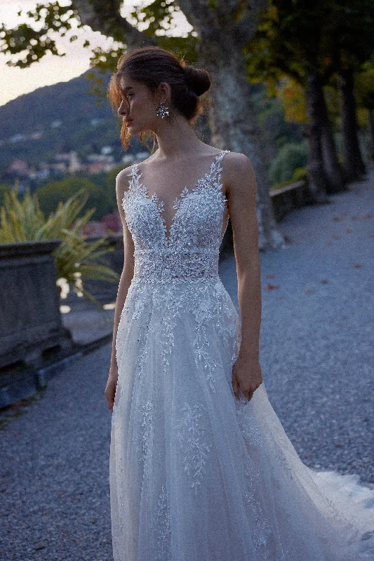 88366 Silk Wedding Gown