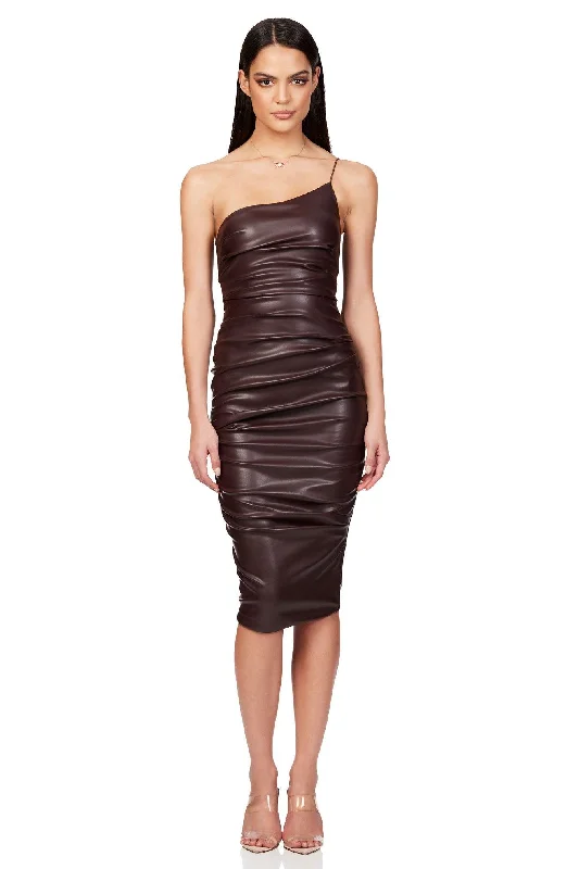 Nookie Rhea Midi Dress - Chocolate Shein midi dresses