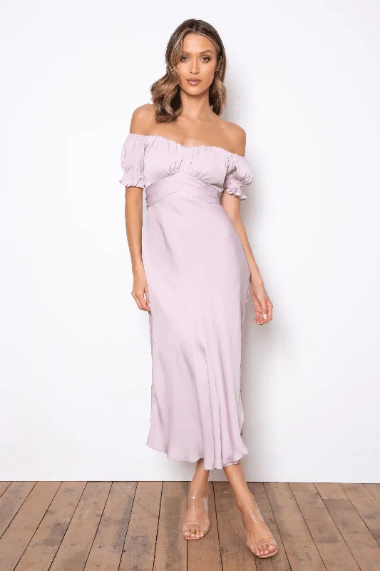 Samantha Dress - Light Lilac Office midi dresses