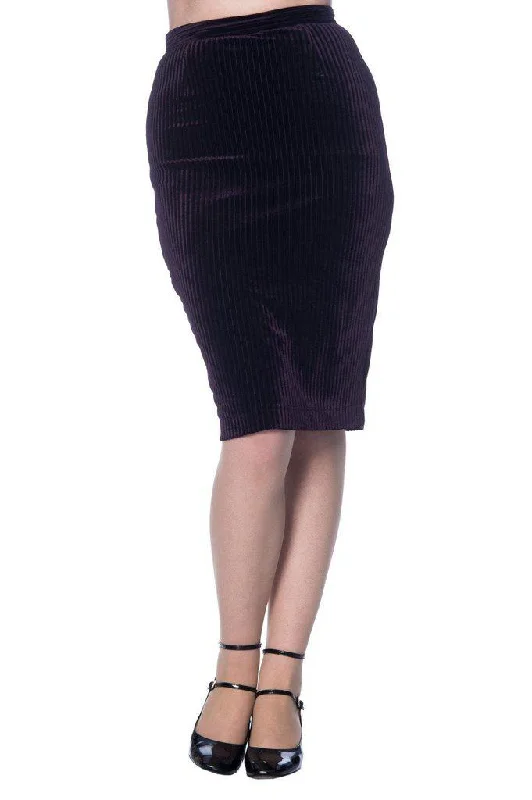 Vera Velvet Skirt Pencil unclassified skirts