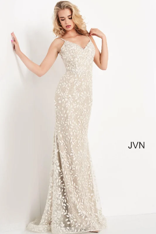 Jovani 06472 Long V Neck Prom Dress Edgy maxi dresses