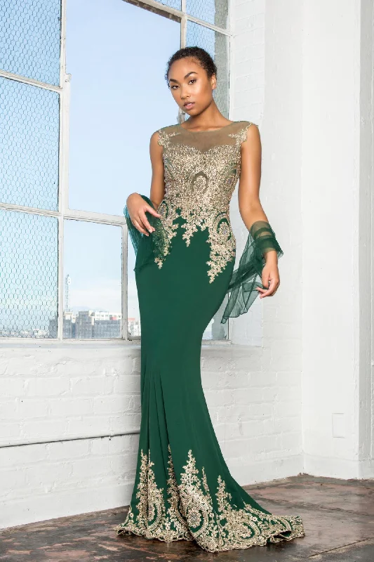 Rome Jersey Long Prom Dress Formal Prom maxi dresses