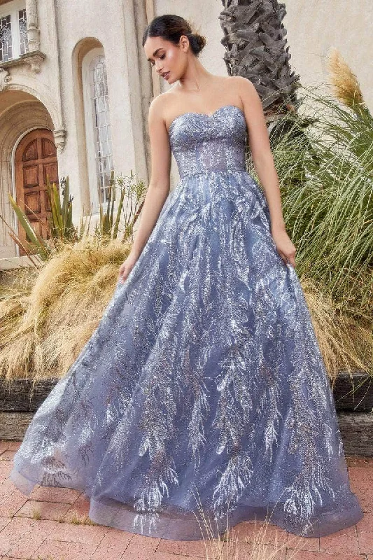 Andrea and Leo A1174 - Strapless Beaded Ballgown With Shawl Lace party dresses