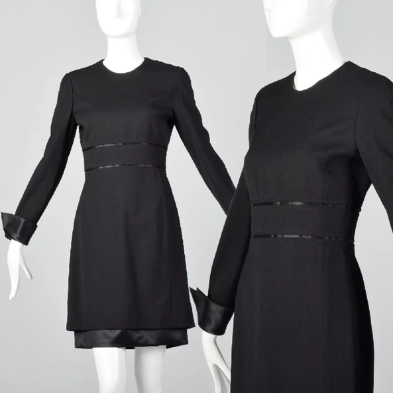 1990s Deadstock Louis Feraud Black Dress Engagement unclassified dresses