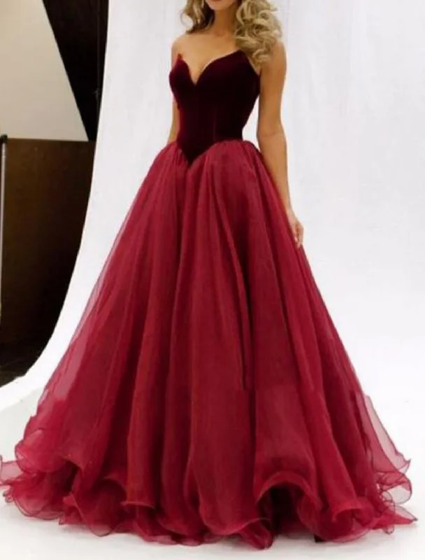 A-Line Celebrity Style Elegant Prom Formal Evening Birthday Dress V Neck Sleeveless Floor Length Velvet with Pleats Neutral tone unclassified dresses