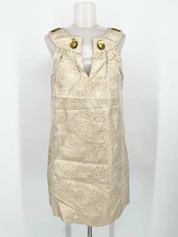 Arden B. Women's Gold Sleeveless Brocade Metallic Size M Dress Popular unclassified dresses