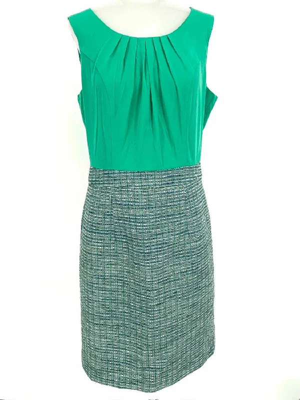 Banana Republic Women's Green Empire Polyester Tweed Size 10 Dress Travel unclassified dresses