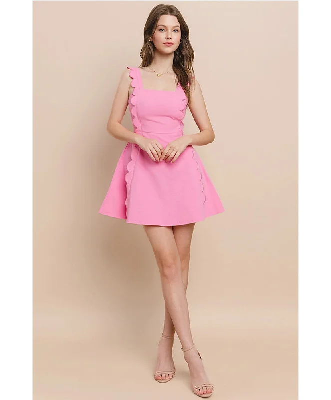 Stay Sweet Scalloped Dress Trendy unclassified dresses