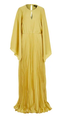 Chartreuse Pleated Dress Fashionable unclassified dresses