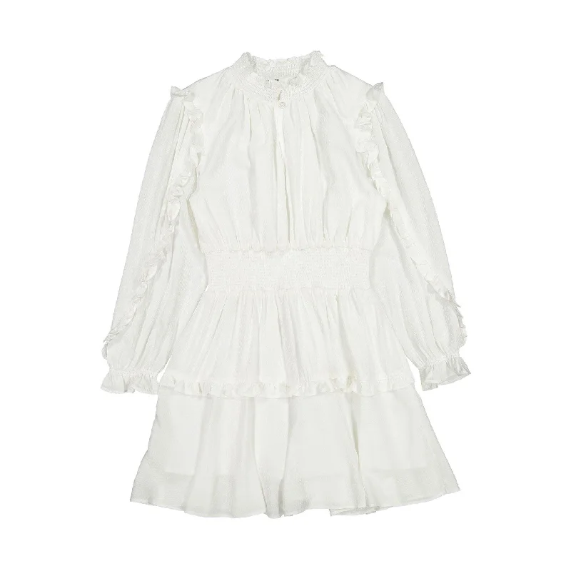 Designers Remix Cream Hawaii Smock Dress Discounted unclassified dresses