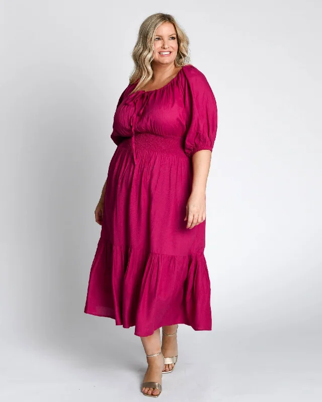 Diana Prairie Dress | French Plum Casual unclassified dresses