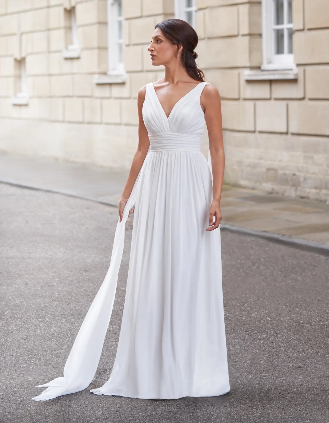 DingJiDress a grecian inspired chiffon gown with shoulder drapes Sexy unclassified dresses