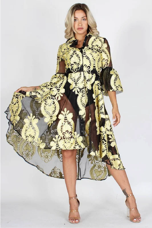 Embroidered Organza Coat Silk unclassified dresses