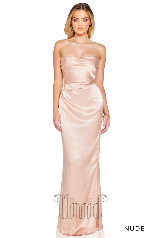 Emelie Strapless Gown Smocked unclassified dresses