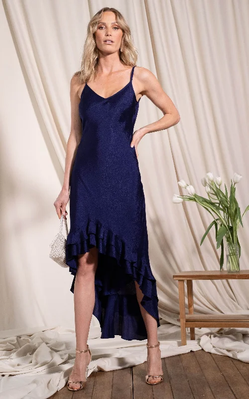 Fiorella Dress In Navy Sleeveless unclassified dresses