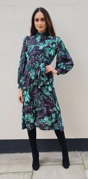 Green Zeta Dress Winter unclassified dresses