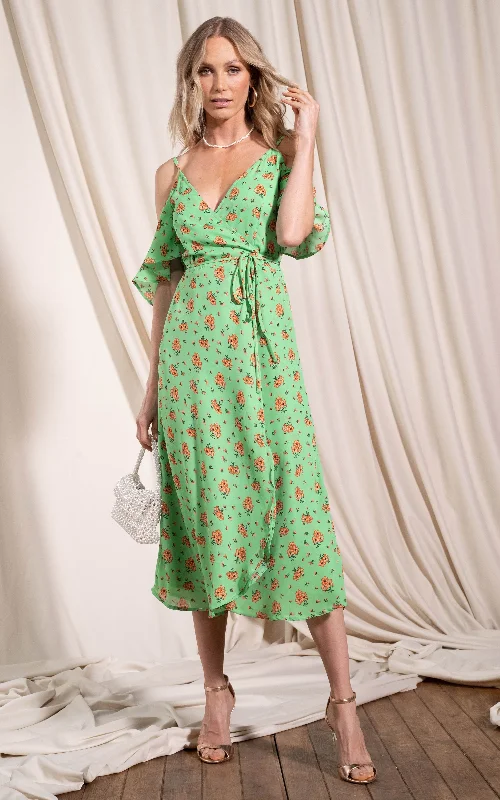 Ivy Dress In Green Daisy Vintage unclassified dresses