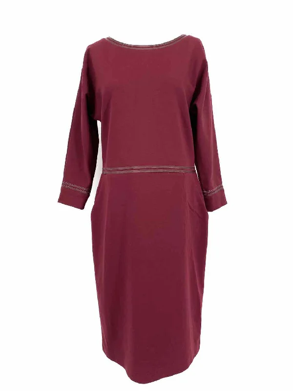 Lafayette 148 Women's Wine sheath Viscose Blend Size 2 Dress Bodycon unclassified dresses