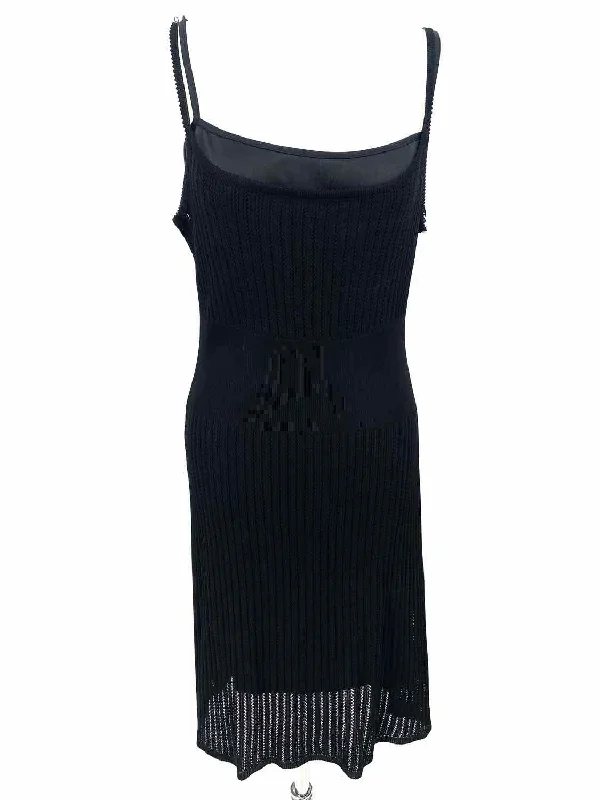 Laundry By S.S. Women's Black Spaghetti Strap Polyester Size L Dress Unique unclassified dresses