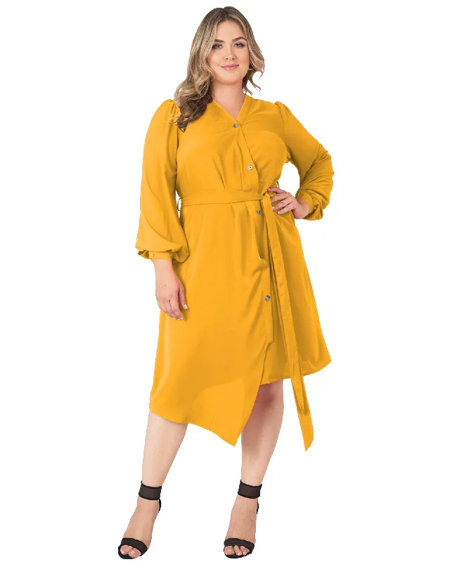 Leah Lantern Sleeve Dress | GINGER Casual chic unclassified dresses