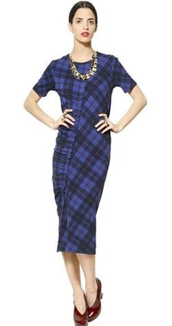 Checked Stretch Dress Breathable unclassified dresses