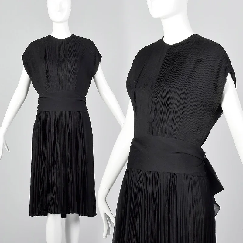 Medium Galanos 1960s Silk Pleated Dress Summer unclassified dresses