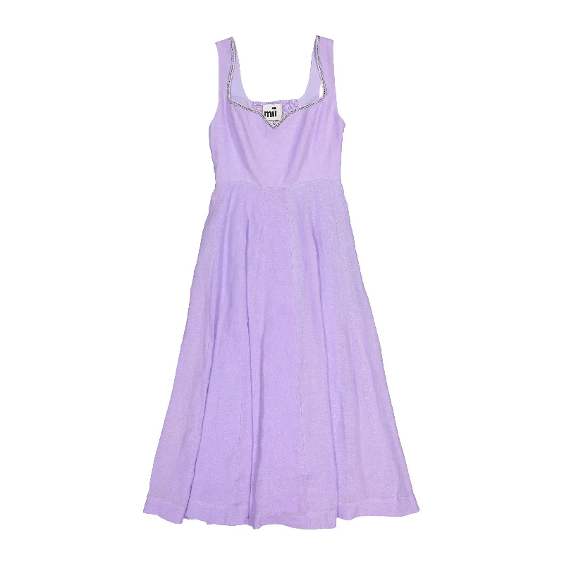 mii Light Violet Swing Dress Date night unclassified dresses