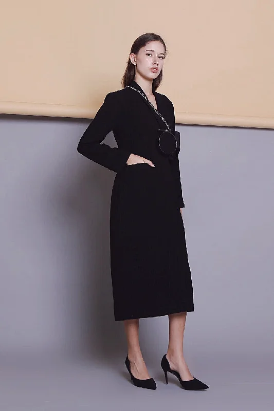 Jade Cashmere Black Dress Fashionable unclassified dresses