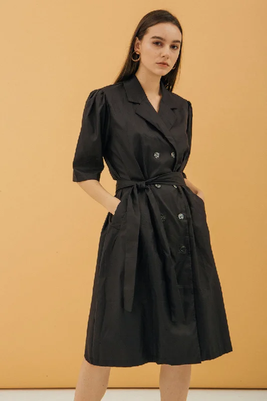 Tail Coat Dress - Black Wedding guest unclassified dresses