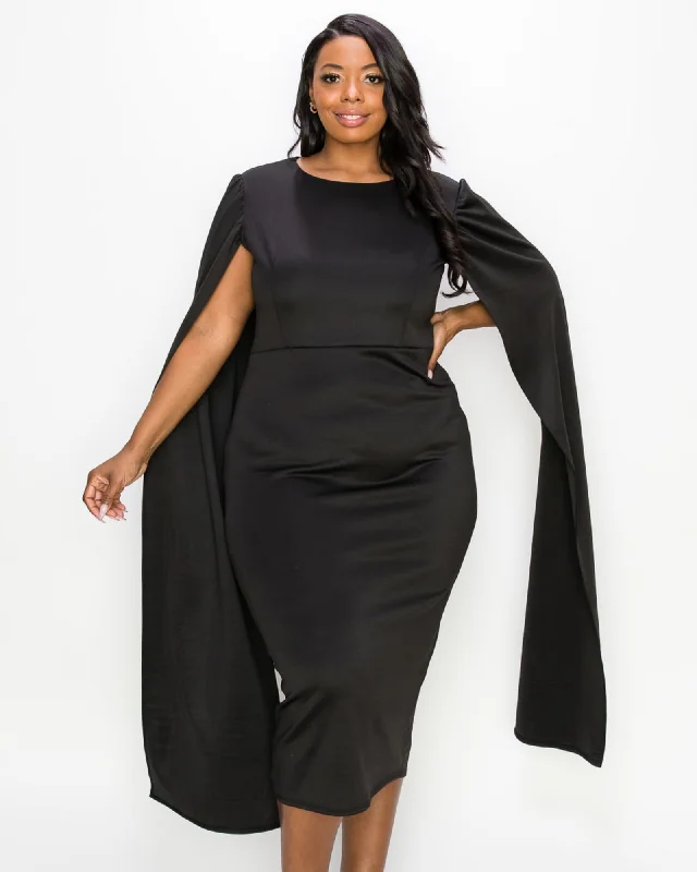 Naomi Cape Dress | Black Tulle unclassified dresses