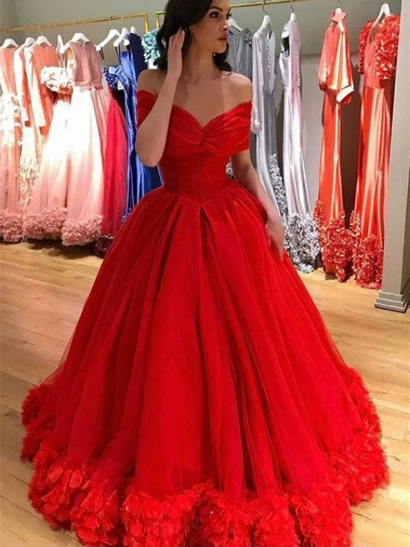 Off Shoulder Red Prom Dresses, Quinceanera Dresses, 2021 Prom Dresses, Newest Prom Dresses Party unclassified dresses