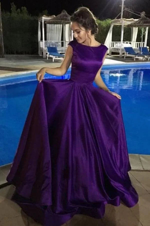 Prom Dresses Ball Gown Satin Sleeveless Backless Fashionable unclassified dresses