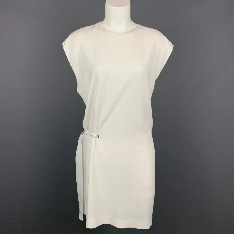 RAG & BONE Size S White Triacetate Blend Shift Sleeveless Etta Dress Halter unclassified dresses