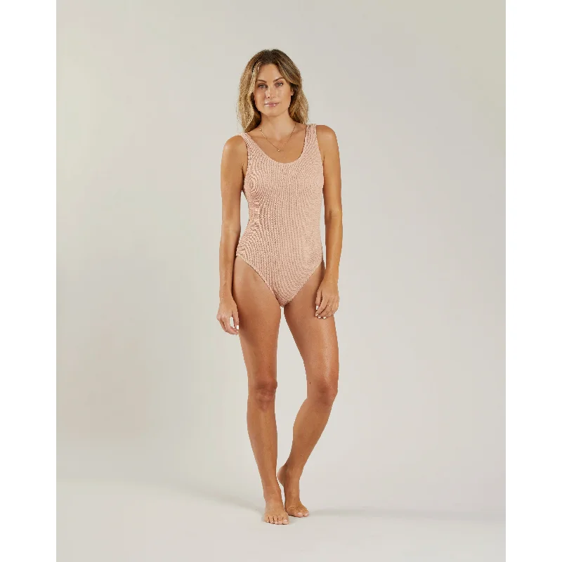 Rylee and Cru Moxie Womens One Piece || Blush Denim unclassified dresses