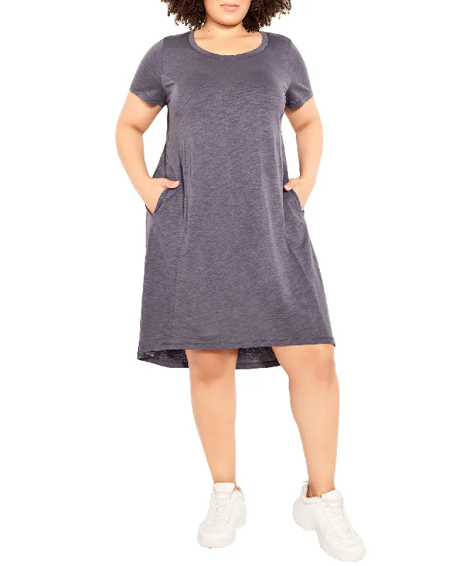 Tara Panel Dress | Charcoal Grey Comfortable unclassified dresses