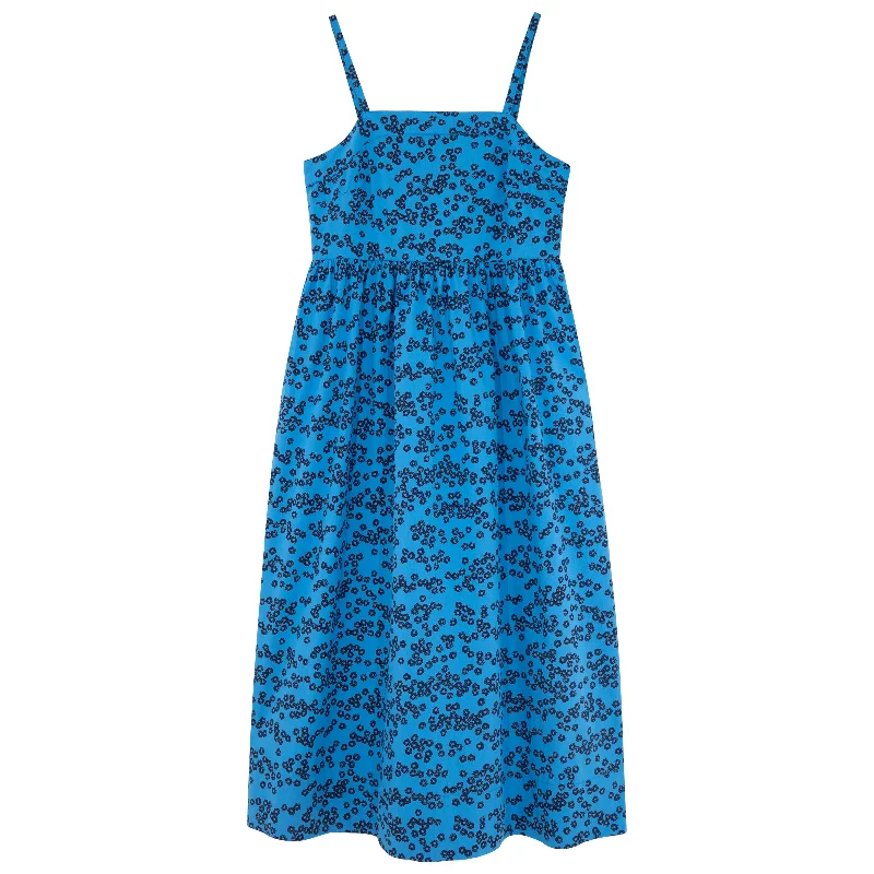 Tiny Cottons Lapis Blue/Navy Blossom Straps Dress Holiday unclassified dresses