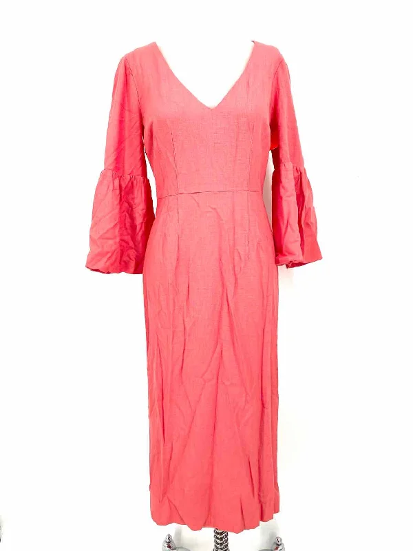 VERONICA BEARD Women's Pink 3/4 Sleeve Viscose Blend Size 0 Dress Club unclassified dresses