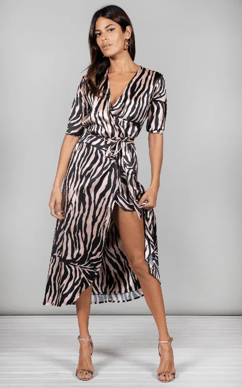 Yondal Dress In Blush Zebra Trendy unclassified dresses