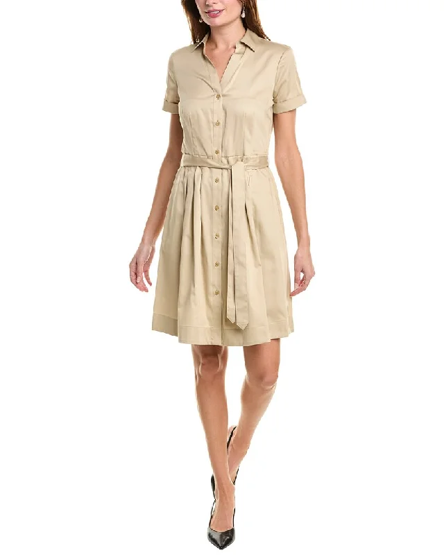 Brooks Brothers Belted Shirtdress Long Shirt Dress