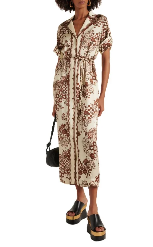 Vinnie Shirtdress In Chocolate Fashionable Shirt Dress